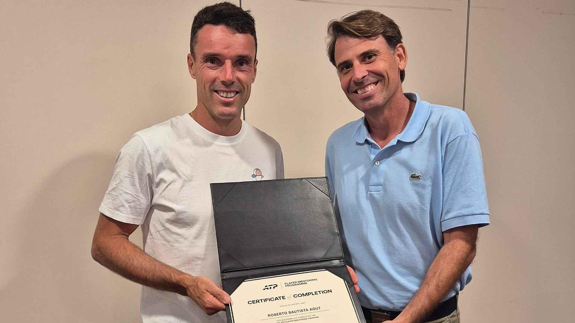 Roberto Bautista Agut, who is set to retire at the end of 2026 season, participated in the ATP Player Mentoring Programme.